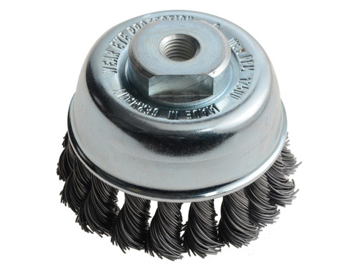 Lessmann - Knot Cup Brush 65mm M10x1.25, 0.50 Steel Wire