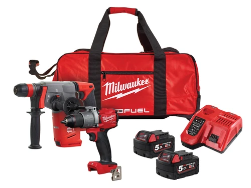 Milwaukee Power Tools - M18 FPP2M2 FUEL Twin Pack 18V 2 x 5.0Ah Li-ion