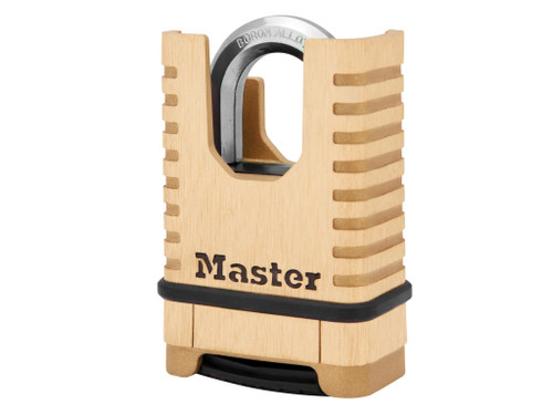 Master Lock - Excell Closed Shackle Brass Combination 58mm Padlock