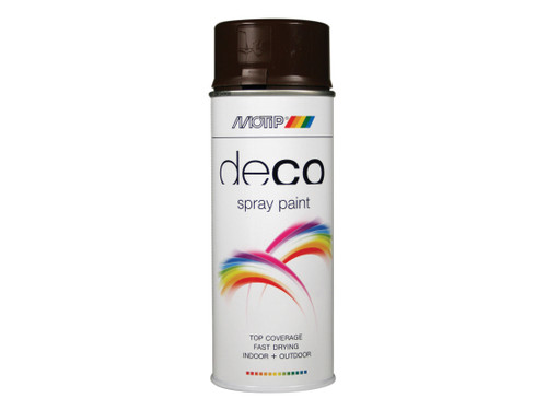 PlastiKote - Deco Spray Paint High Gloss RAL 8017 Chocolate Brown 400ml