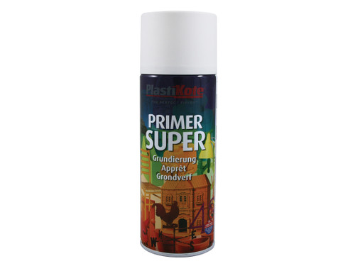 PlastiKote - Super Spray Primer White 400ml