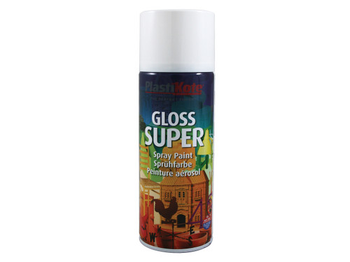 PlastiKote - Gloss Super Spray White RAL 9016 400ml