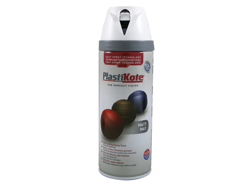 PlastiKote - Twist & Spray Matt Pure Brilliant White 400ml