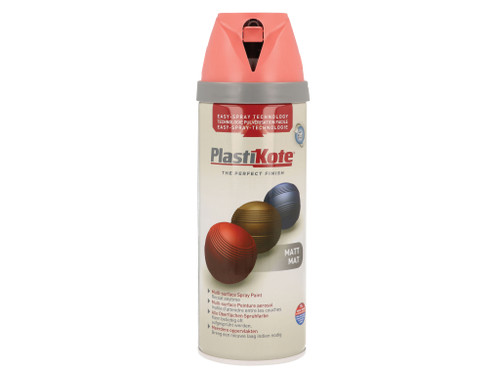 PlastiKote - Twist & Spray Matt Dusty Coral 400ml