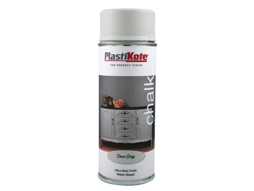PlastiKote - Chalk Finish Spray Dove Grey 400ml