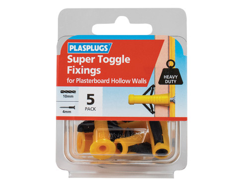 Plasplugs - Super Toggle Fixings Pack 5