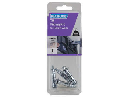 Plasplugs - TV Fixing Kit for Solid Walls