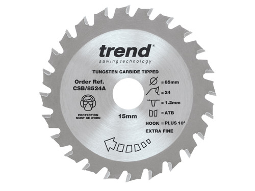 Trend - CraftPro Mini Saw Blade 85 x 15mm x 24T