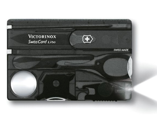 Victorinox - SwissCard Lite Translucent Black Blister Pack