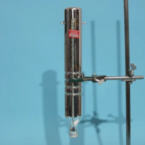 Used Stanland Glassblowing Lakes silver vacuum jacketed Oldershaw distillation column