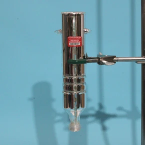 Used 35/25 silver vacuum jacketed Oldershaw distillation column