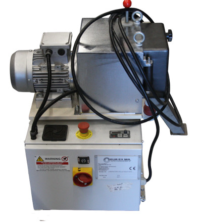 Pilot-scale EUROTECH T50-E extrusion compound cutting equipment