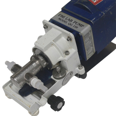 FMI QG‑150 Low‑Flow Valveless Piston Pump 1/4 Shaft R405 Stainless Steel Pump Head