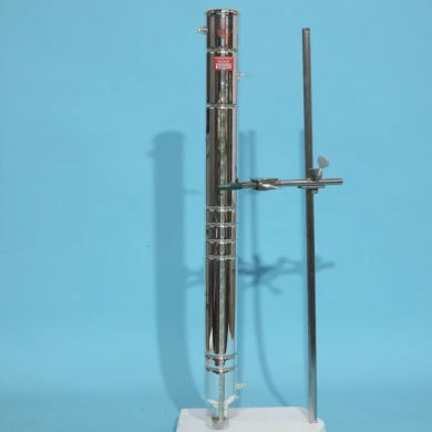 Used 31-inch Lab Glass silver vacuum-jacketed 20-plate Oldershaw distillation column