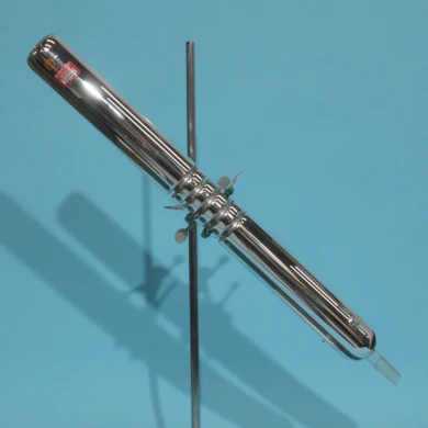 New Lab Glass silver vacuum jacketed Oldershaw mixing column