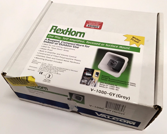 Valcom FlexHorn V-1080-GY surface mount horn speaker