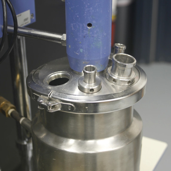 IKA LR-2 ST laboratory jacketed reactor with Eurostar overhead stirrer