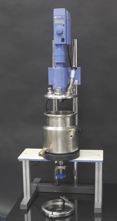 IKA LR-2 ST jacketed glass reactor for chemical synthesis