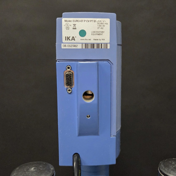 IKA Eurostar Power Control-Visc P7 overhead stirrer on reactor