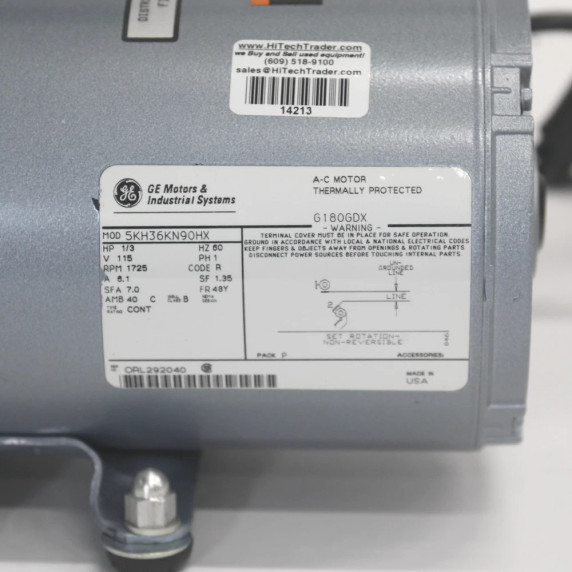 Gast oil-free air compressor motor for clean laboratory and instrumentation air supply systems