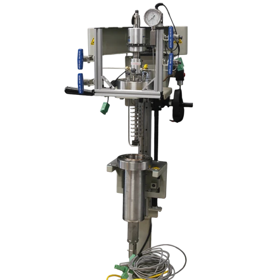 Parker Autoclave Engineers 1L stirred reactor vessel with 316 stainless steel construction and high pressure rating