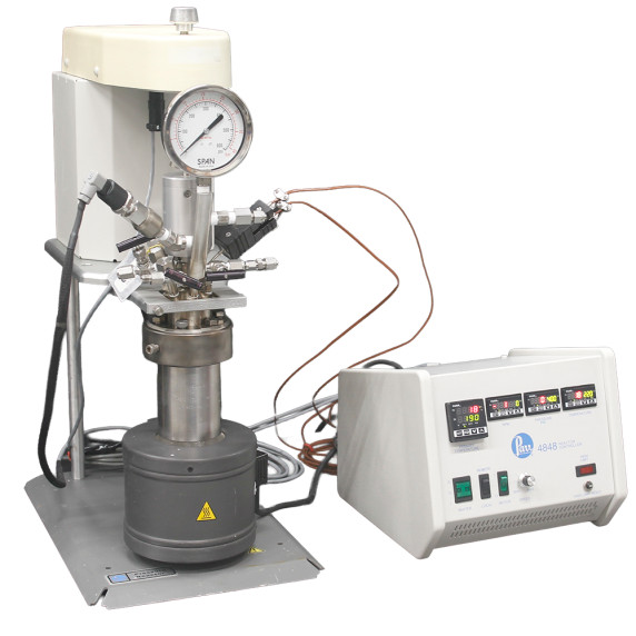 Used Parr 4561 300 mL stainless steel high pressure chemical reactor with 4848 controller