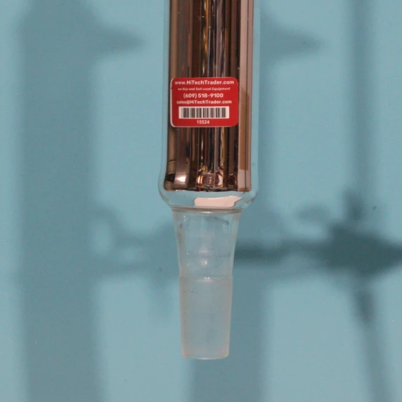 vacuum jacketed glass cooling column for vapor transfer reflux and distillation support