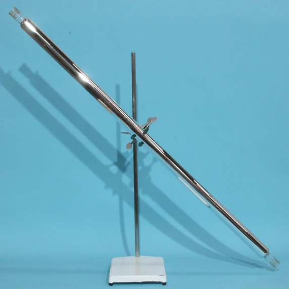 New 52-inch Lab Glass silver vacuum-jacketed Oldershaw gravity mixing column