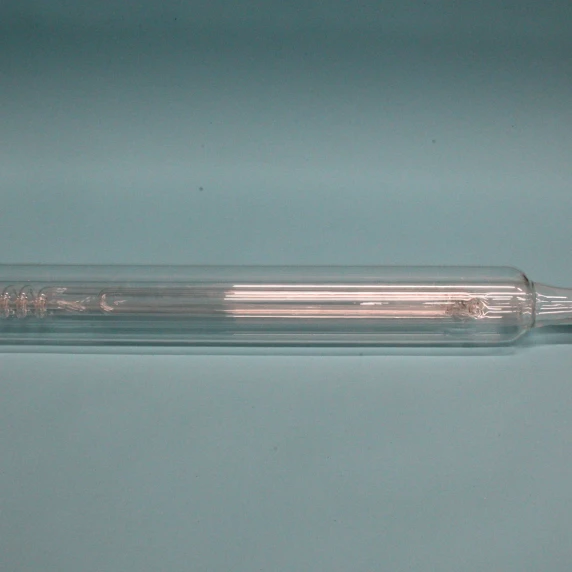 11.8-inch internal Dimroth condensing coil inside a 70mm OD borosilicate glass column
