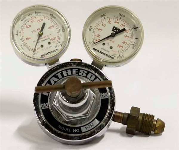 Matheson Gas Cylinder Pressure Regulator CGA 580