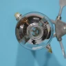 micro-bore silver vacuum jacketed Oldershaw mixing column with 0.3 inch ID