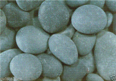 Green Vista Black Mexican Beach Pebbles By the Pallet (3-5" size shown)