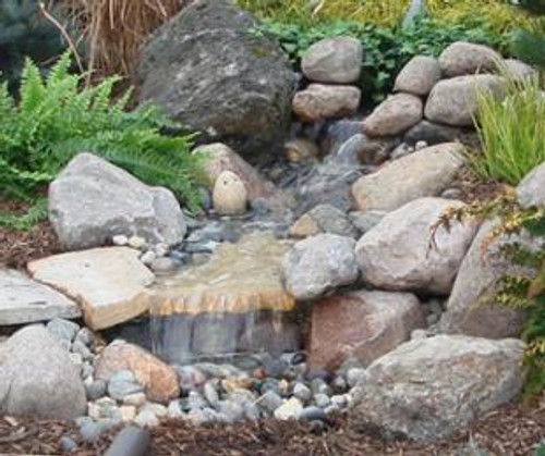 PondBuilder Complete Cascade Pondless Waterfall Kit- Installed