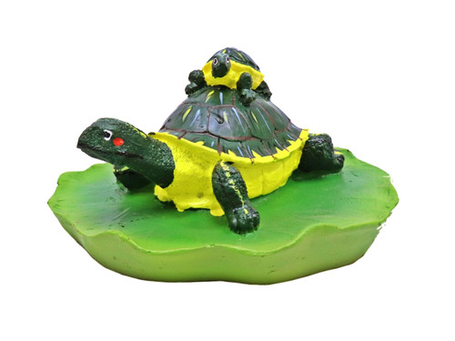 Floating Lily Pad with Turtles | Pond Decor
