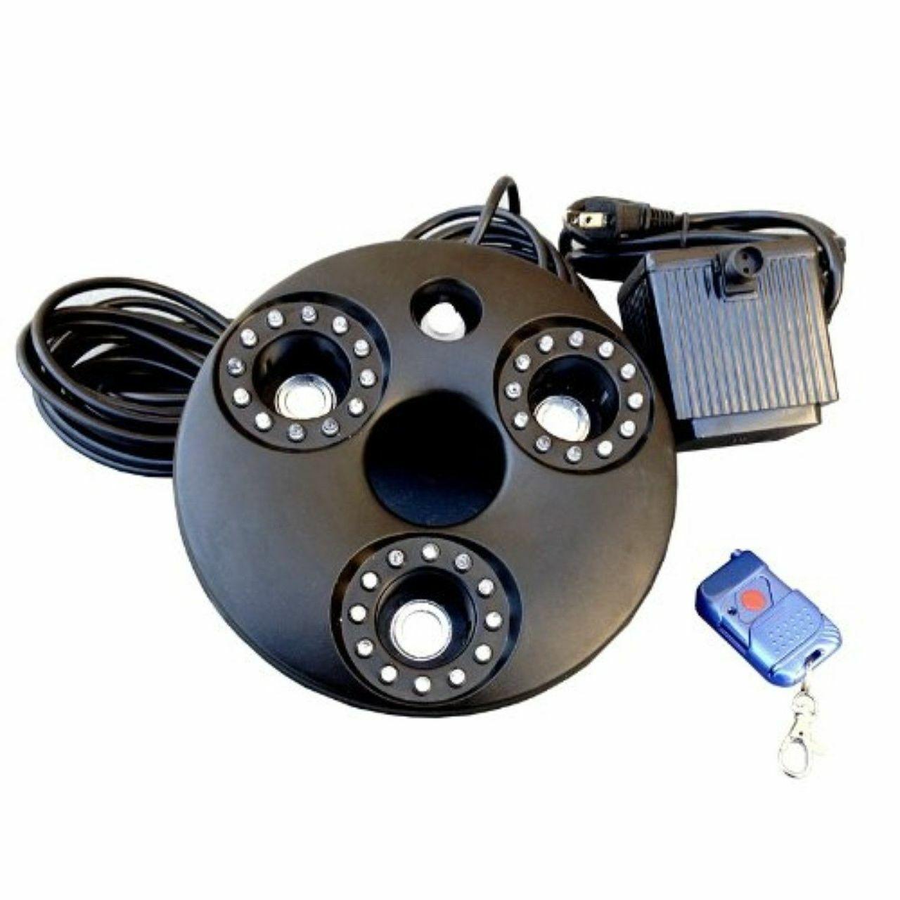 Ocean Mist PJ2C(RBG)-R Head Lighted Floating Fogger w/ Remote Control  Pond and Garden Depot