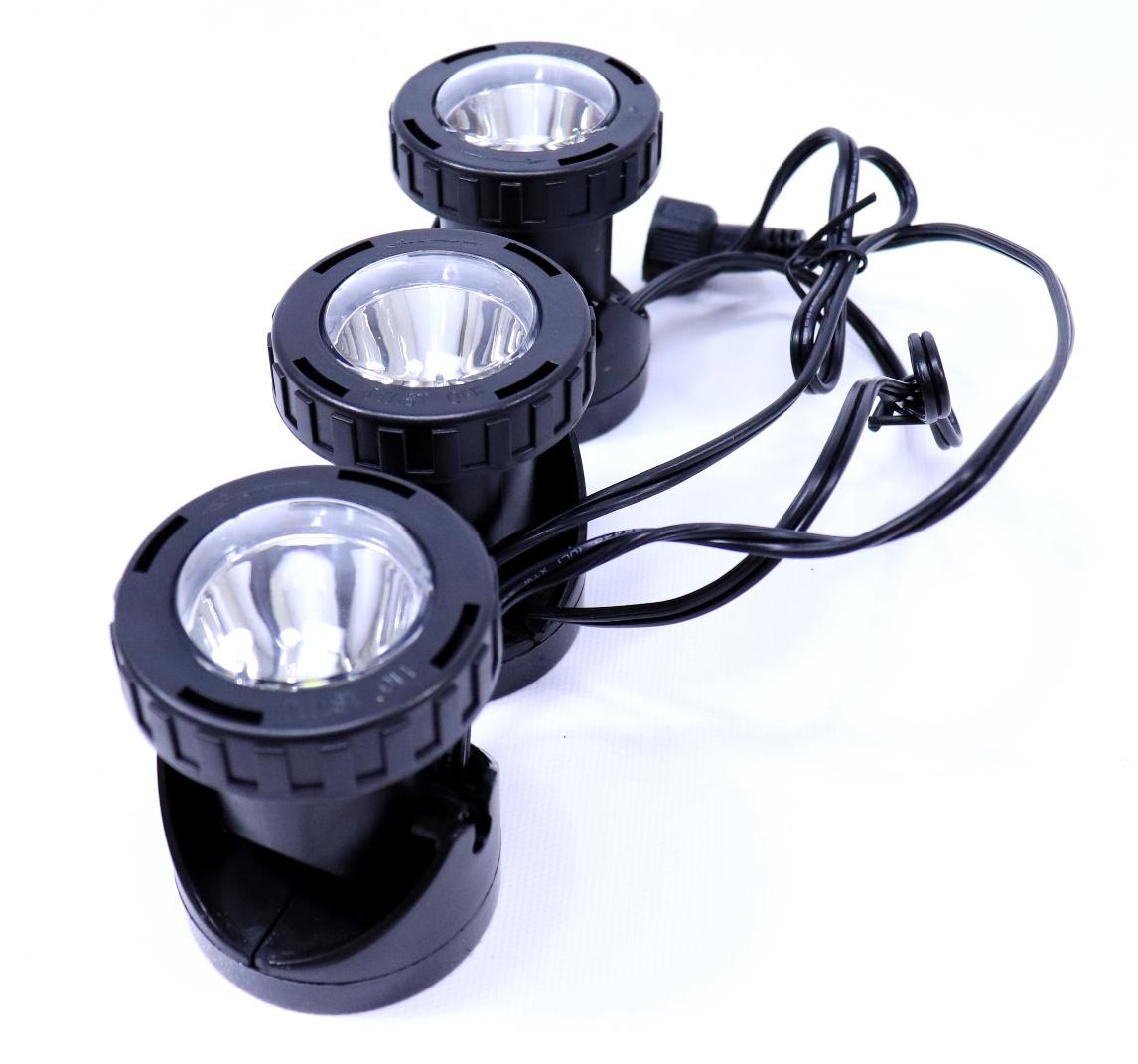 Replacement 3-LED White Spotlight Kit for Pond Boss  Oase Floating  Fountains Pond and Garden Depot