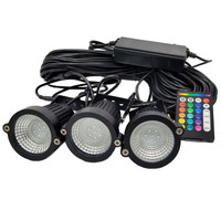 Custom Pro PondPrism SMART Color-Changing 3 Fountain Light Kit, 36w | with Remote