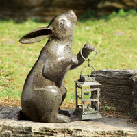 Rabbit Lantern statue in use outdoors