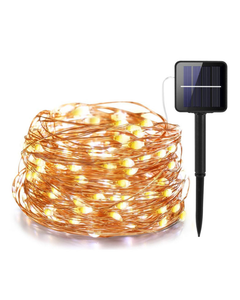 100 LED Solar String Lights 10M Waterproof Copper Wire Fairy Lights with 8 Modes for Outdoor Garden Lighting