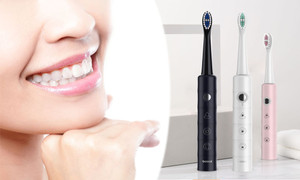 Electric Toothbrush Powerful Sonic Cleaning Black Series Ultra Whitening
