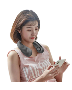 Portable Hands-Free Bladeless Neck Fan – Rechargeable Wearable Cooling Air Conditioner for Travel & Sports