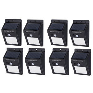 Solar Sensor Wall Light - 8packs