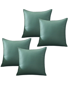 Outdoor Waterproof Pillow Covers - Durable Weatherproof Cushion Shells with Concealed Zipper - 4 Pack