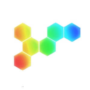Bluetooth Hexagon Light Panel – RGB Smart Wall Lights with App & Remote Control