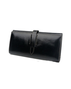 Premium Oil Wax Leather Wallet - Version 4 Large Capacity Ladies Clutch with Multi-Card Slots