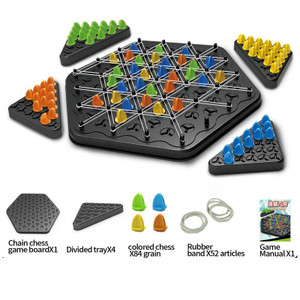 Triangle Chain Strategy Board Game