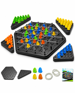 Triangle Chain Strategy Board Game Educational Logic Puzzle Kit