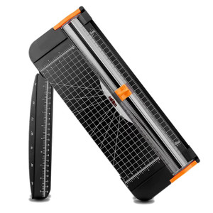 A4 Paper Trimmer with Security Safeguard and Side Ruler – Portable Precision Paper Cutter for Home, Office & Craft Projects