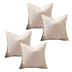 Faux Linen Blank Pressing Cushion Covers - 4 Packs