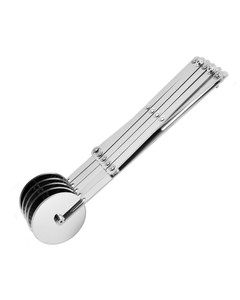 5 Wheel Pastry Dough Cutter Adjustable Stainless Steel Roller